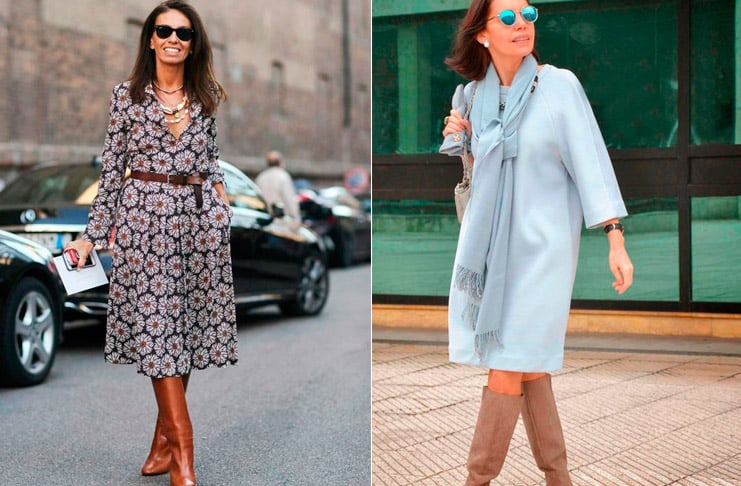 Модные платья на осень для женщин 50 лет: как выглядеть женственно в прохладную погоду