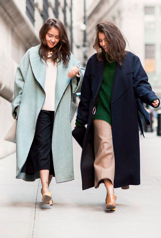 Пальто с юбкой-миди для женщин на осень 2020