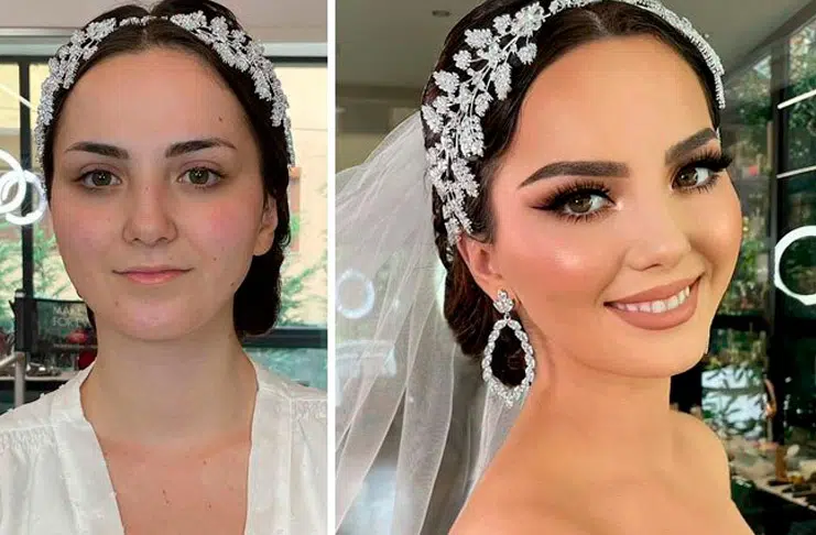Это поразительно, как невесты могут выглядеть после профессионального макияжа, вот 15 примеров
