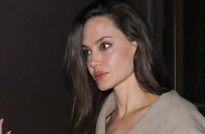 Анджелина Джоли в стильном пальто и модных брюках создала утонченный образ в стиле минимализм