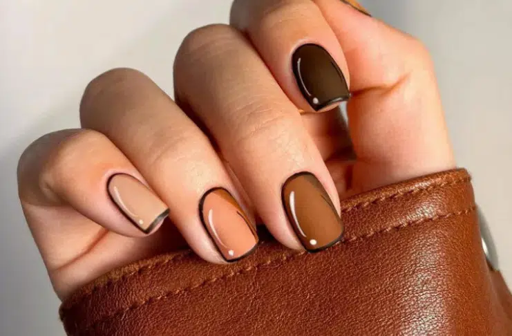 13 идей черно-коричневых ногтей, которые доказывают, что это идеальное сочетание для осени