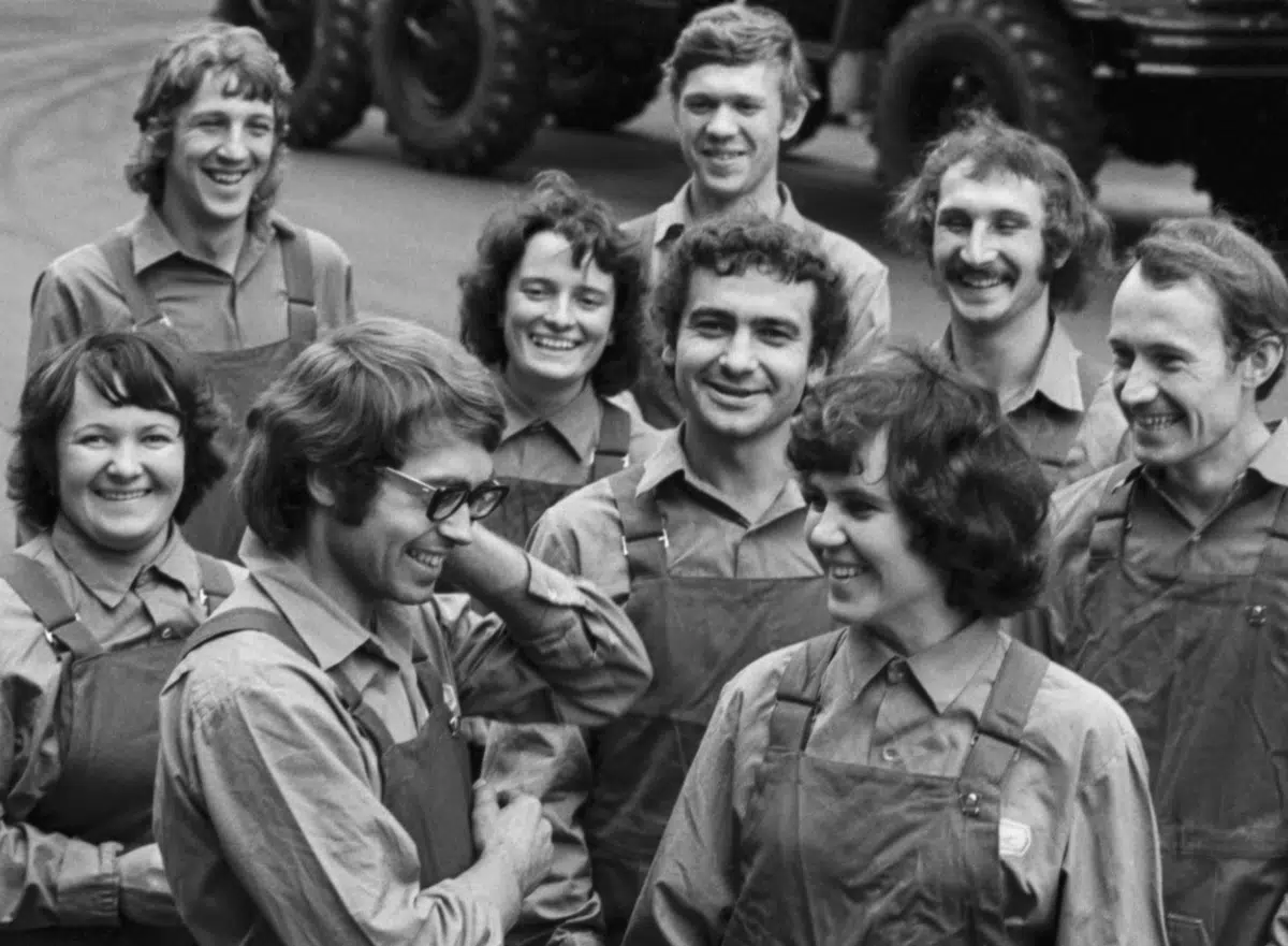 Работницы московского завода 1977 год